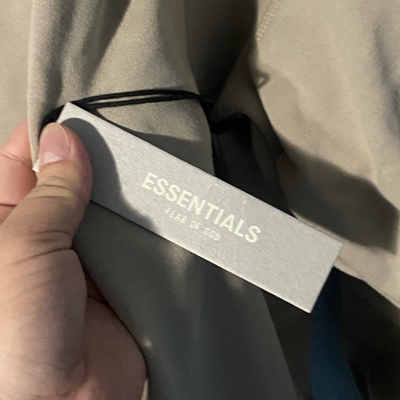 Fear of God Essentials Tan Long Sleeve Polo - Picture 7 of 12